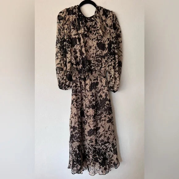 Revolve House of Harlow Black Floral Maxi Dress